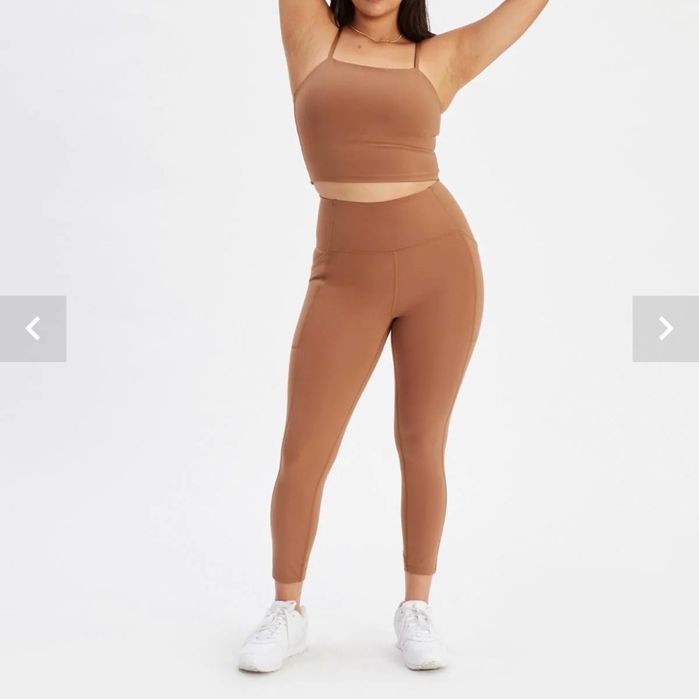 Girlfriend Compressive Pocket Legging, Medium, Antler